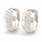 Classic Ladies 14k White Gold Diamond 1.00CTW Huggie Earrings Jewelry