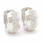 Classic Ladies 14k White Gold Diamond 1.00CTW Huggie Earrings Jewelry