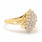 NEW Modern Ladies 14K Yellow Gold Diamond 0.60CTW Cluster Ring Jewelry