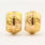 Classic Estate Ladies 18K Yellow Gold Huggie Hoop Earrings 