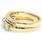 Vintage Estate Custom 14K Yellow Gold Diamond Anniversary Right Hand Ring Band