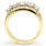 Vintage Estate Custom 14K Yellow Gold Diamond Anniversary Right Hand Ring Band