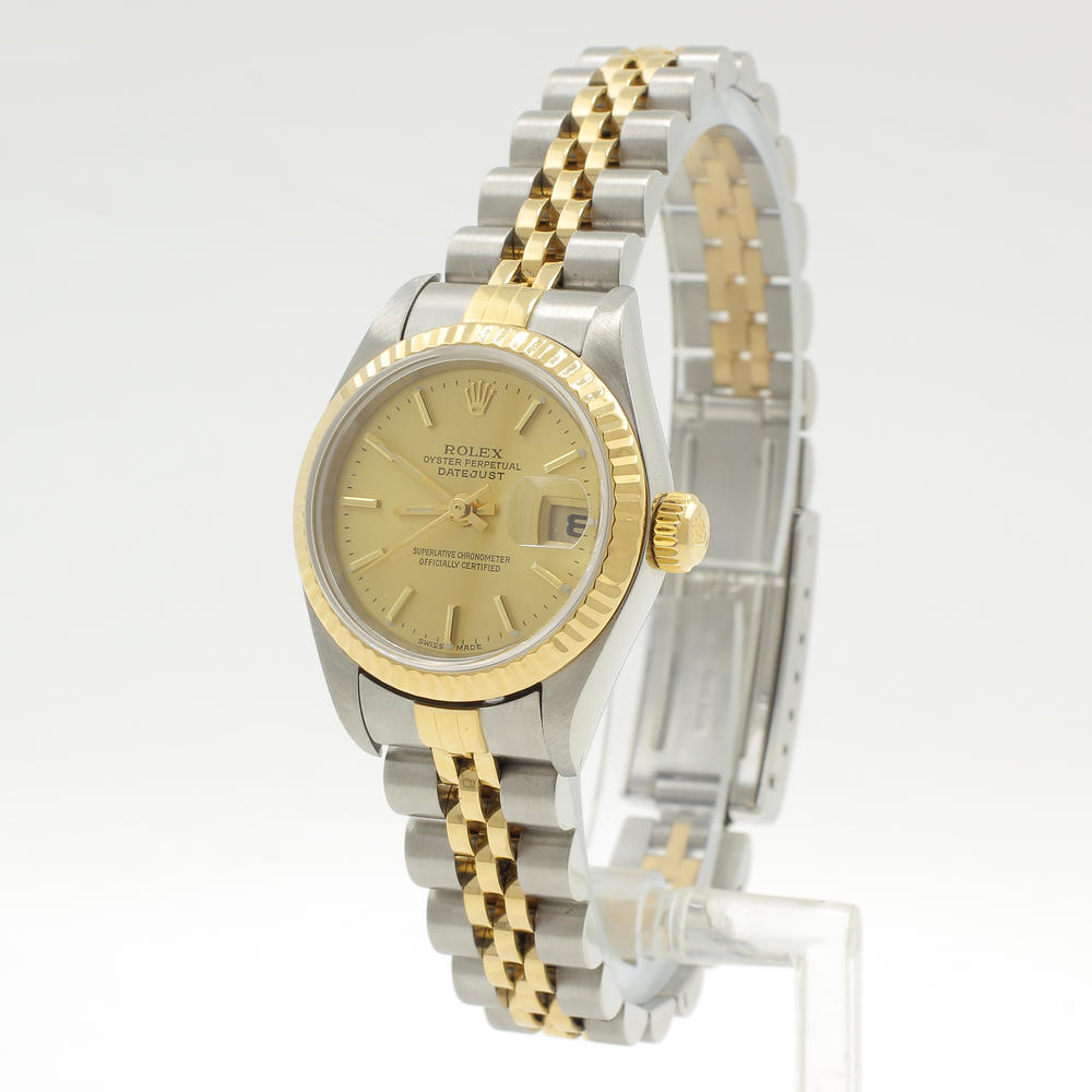 rolex ladies two tone oyster perpetual