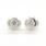 NEW Classic 14K White Gold Diamond Stud Screw Back Earrings