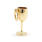 Estate 14K Yellow Gold High Polished 20mm 3D Wine Glass Charm Pendant 