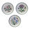 Lot of 3 Portmeirion BOTANIC GARDEN Plates 8 1/2"