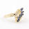 Marvelous Blue Sapphire 14K Yellow Gold Diamond Jewelry Set 