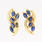 Marvelous Blue Sapphire 14K Yellow Gold Diamond Jewelry Set 