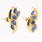 Marvelous Blue Sapphire 14K Yellow Gold Diamond Jewelry Set 