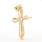 Beautiful 14K Yellow Gold Charm Cubic Zirconia Cross Pendant