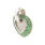 Modern Estate 14K White Gold Diamond Tourmaline Heart 1.78CTW Pendant