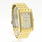 Caravelle by Bulova Women's 44L107 Rectangle Yellow Gold Toned Bracelet Watch