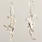 Vintage 925 Silver 45MM Dolphin Fish Hook Drop Earrings