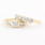 Estate Vintage 14K Yellow Gold Diamond 0.85CTW Wedding Ring Duo Set