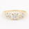 Estate Vintage 14K Yellow Gold Diamond 0.85CTW Wedding Ring Duo Set