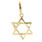 Vintage Estate 10K Yellow Gold  Star of David 25MM Pendant Jewelry