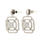 NEW Modern 14K White Gold Diamond 1.35CTW Drop Push Back Earrings