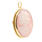 Vintage Estate 14K Yellow Gold Pink Cameo Pin Pendant Brooch Jewelry