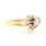 Estate Vintage 10K Yellow Gold Diamond 0.30CTW Heart Anniversary Wedding Ring Set 