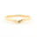 Estate Vintage 10K Yellow Gold Diamond 0.30CTW Heart Anniversary Wedding Ring Set 