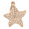 NEW Modern 14K Rose Gold Star Fish Pave Set Diamond 0.33CTW Charm Pendant 