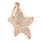 NEW Modern 14K Rose Gold Star Fish Pave Set Diamond 0.33CTW Charm Pendant 