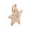 NEW Modern 14K Rose Gold Star Fish Pave Set Diamond 0.33CTW Charm Pendant 