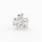 Classic Modern 14K White Gold Natural Diamond Single 0.40CTW Push Back Stud Earring 