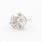 Classic Modern 14K White Gold Natural Diamond Single 0.40CTW Push Back Stud Earring 