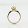 Stunning 14K Rose Gold Enamel Old Minor Solitaire Vintage Diamond Wedding Ring