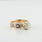 Stunning 14K Rose Gold Enamel Old Minor Solitaire Vintage Diamond Wedding Ring