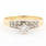 Classic Ladies Vintage 14K Yellow Gold Diamond 0.50CTW Engagement Ring 