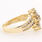 Vintage Estate 14K Yellow Gold Diamond 0.90CTW Cluster Right Hand Ring