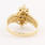 Vintage Estate 14K Yellow Gold Diamond 0.90CTW Cluster Right Hand Ring