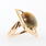 Fine Vintage Estate Retro 18K Yellow Gold Tigers Eye Cabochon Cocktail Ring