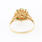 Ladies Estate 14K Yellow Gold Cultured Pearl Diamond Emerald Right Hand Cocktail Ring