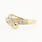 Estate 10K Yellow Gold Diamond 0.18CTW Bypass Right Hand Ring Jewelry