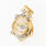 Estate 18K Yellow Gold Chinese Zodiac Year of The Pig Moving Diamond Pendant