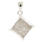 Classic Estate 14K White Gold Princess Cut Diamond 0.50CTW Pendant 