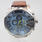 Diesel Men's Original DZ4281 Mega Chief Blue Dial Brown Leather Strap Watch