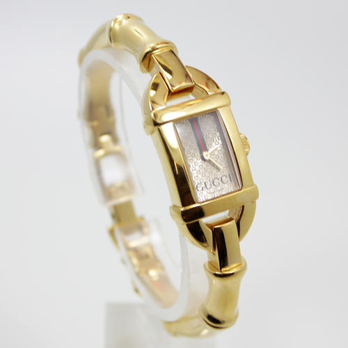 Ladies Gucci 6800L Gold Tone Bamboo Style Ladies Watch | Outofpawn.com