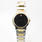 Ladies Movado Black Musuem Dial Two Tone Quartz Watch 81 E4 1848