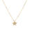 Modern 14K Yellow Gold Diamond Star Pendant 16" 14K Box Chain Necklace Jewelry