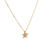 Modern 14K Yellow Gold Diamond Star Pendant 16" 14K Box Chain Necklace Jewelry