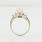 New Love Three Diamond Heart Yellow Gold Engagement "please Say Yes" Wedding Ring