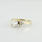 New Love Three Diamond Heart Yellow Gold Engagement "please Say Yes" Wedding Ring