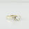 New Love Three Diamond Heart Yellow Gold Engagement "please Say Yes" Wedding Ring