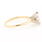 Classic 14K Yellow Gold Marquise Cut Diamond Solitaire 0.40CTW Engagement Ring