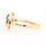 Estate 14K Yellow Gold Blue Spinel Diamonds 0.45CTW Right Hand Cocktail Ring