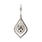 NEW Modern Ladies 10K White Gold Green Diamond 2.25CTW Dangle Fish Hook Earrings